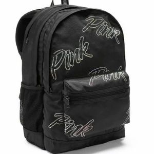 VS Pink Rhinestone Bling Campus Backpack